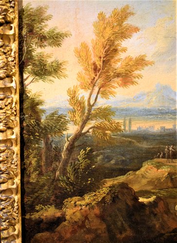 Paesaggio arcadico con Adorazione dei Magi